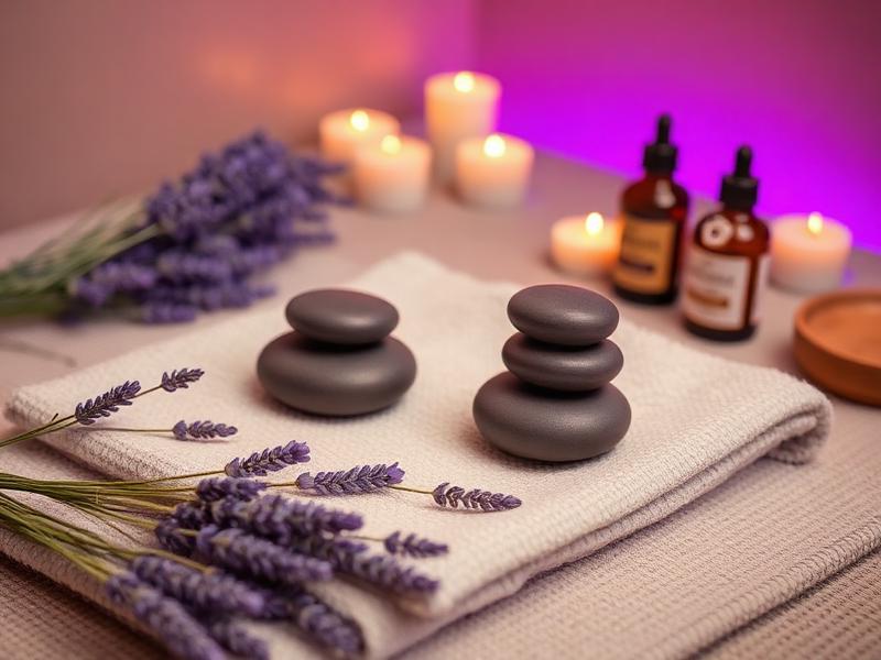 Relaxation massage therapy session in a calming atmosphere